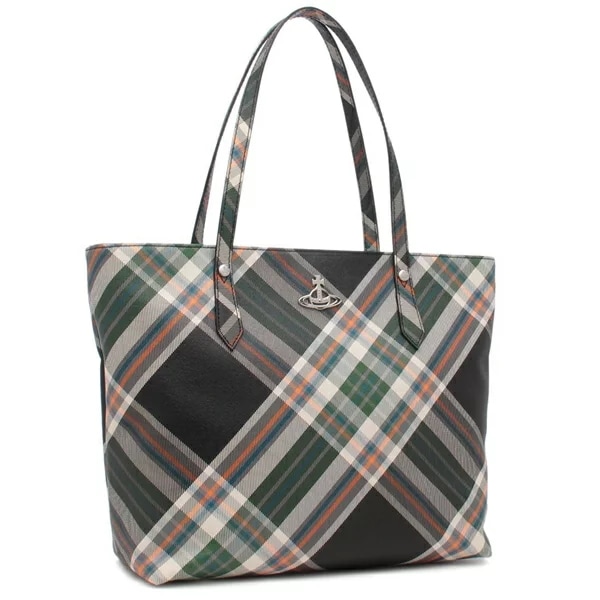 トートバッグ ダービー グリーン マルチカラー レディース VIVIENNE WESTWOOD 4205007D S0012 O102