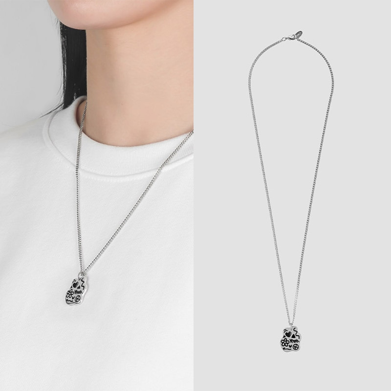 [SILVER925]ドゥードル ネクリス 韓国ファッション 韓国人気ジュエリー デイリーアクセサリー 11,622円