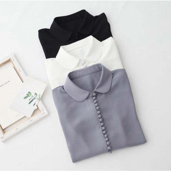 シャツ レディース 長袖 シフォンブラウス フォーマル トップス 大きいサイズ 無地 白 黒 シャツ ブラウス フォーマル 通勤 オフィス