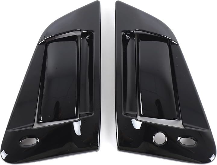 日産 フェアレディZ Z34 2008-2020に対応 ドアハンドルカバー アウタードアノブハンドル アウトサイドドアハンドルカバー ドア保護カバー 外装パーツ カスタム(ブラック)