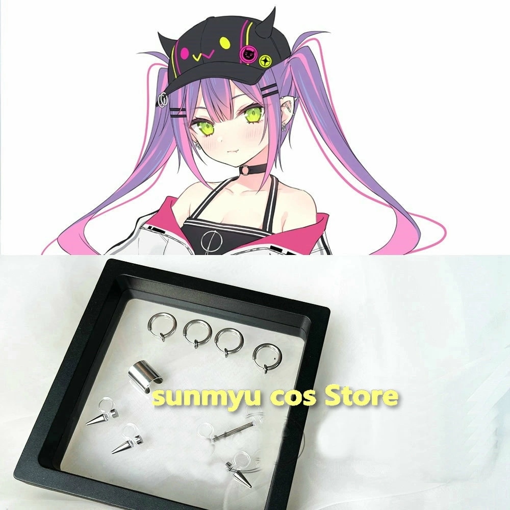 vtuber hololive ホロライブ 常闇トワ イヤリングセット　耳飾り　コスプレ道具　アクセサリー