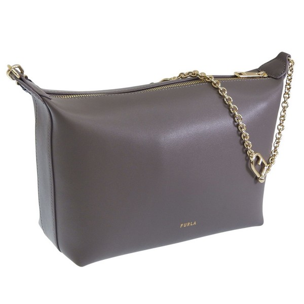フルラ バッグ レディース 2WAY ショルダーバッグ アウトレット レザー グレー ヌヴォラ ミニ クロスボディ FURLA NUVOLA MINI CROSSBODY HOBO WE00662BX
