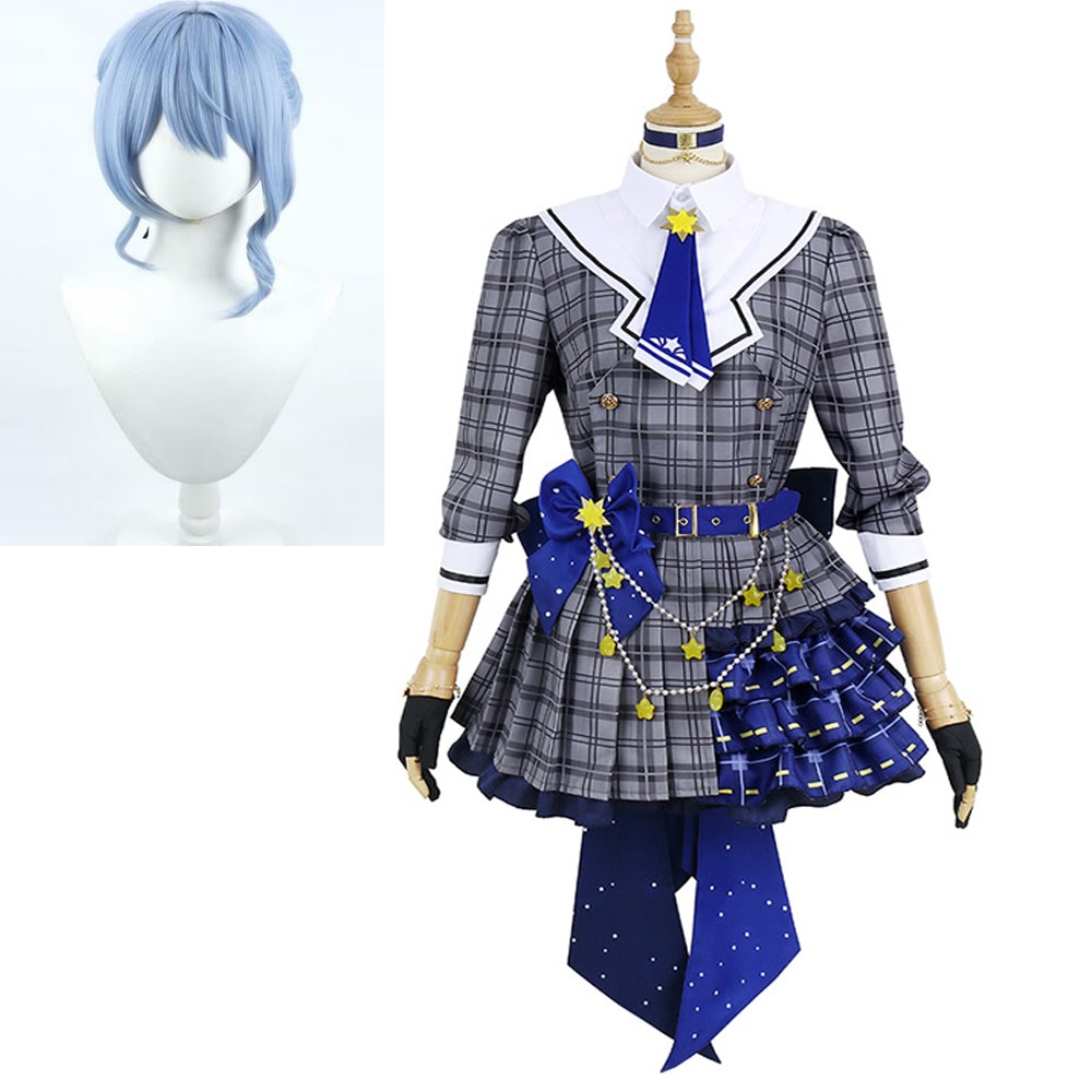 星街すいせい VTuber YouTuber バーチャルライバー ホロライブ コスプレ 人気 全セット 仮装 衣装 コスチューム ウィッグ付き