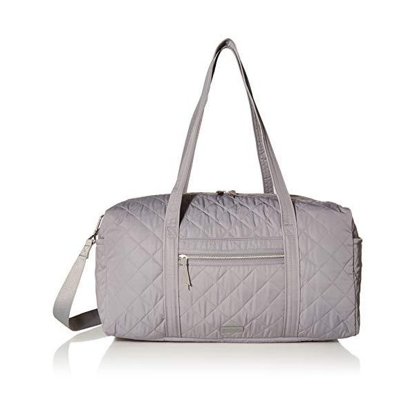 Vera Bradley Women s Performance Twill Medium Travel Duffel Travel Bag， Tranquil Gray， One Size 並行輸入