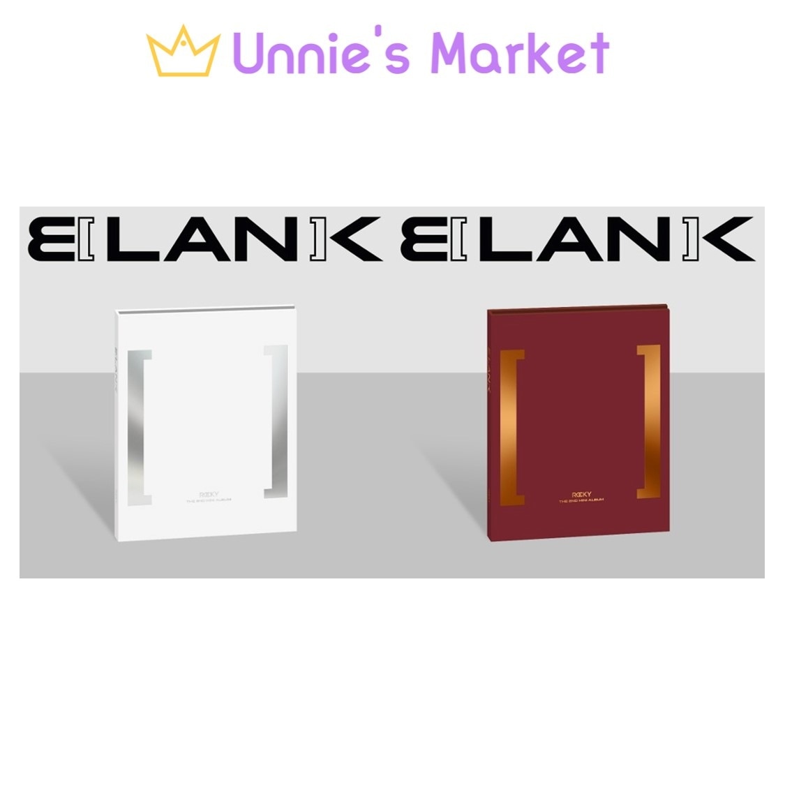 [POB/SET] ROCKY - BLANK 2nd Mini Album (White ver. / Burgundy ver.) + Free Photocard 1EA(fan-made) 5,278円