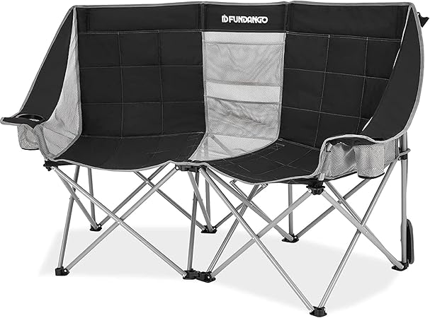 アウトドア チェア 二人掛け キャンプチェア 折りたたみ 椅子 耐荷重200kg カップルチェア 幅137cm ダブル ソファチェア