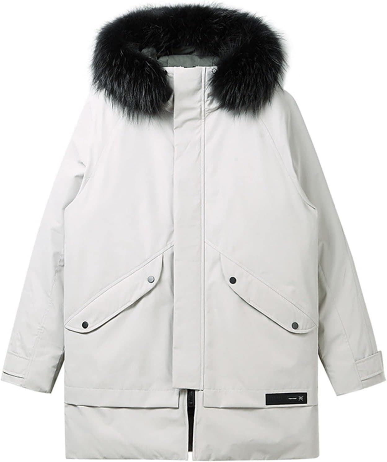 冬服 ダウンコート メンズ 防寒着 ダウンジャケット ハーフ丈 厚手 フード付き 90ダウン フェザー 保温ジャンパー 防風 寒さ対策 カジュアル 男女兼用 アウトドア オシャレ 普段使い 通勤 通学