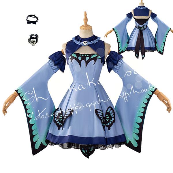 VTuber甲潤羽るしあ Uruha Rushia コスプレ衣装 ウィッグ 演出服 cosplay 撮影 祭り コスチューム-324