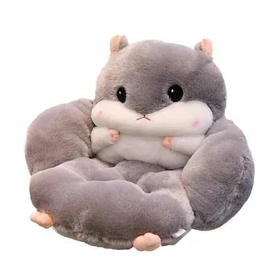 可愛い ミニソファー オフィス チェアパッド 動物柄 低反発 フロアクッション 座椅子 肘付き 座布団 座面クッション 大きい 厚め クッション 柔らかい 背もたれ付き 腰枕