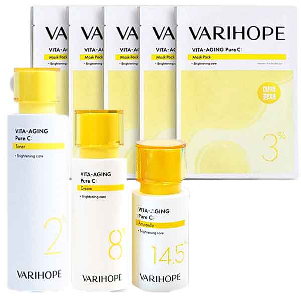 【正規品】【NEW!】ビタエイジングピュアC4種企画セット(美容液+セラムトナー+クリーム+マスクパック）