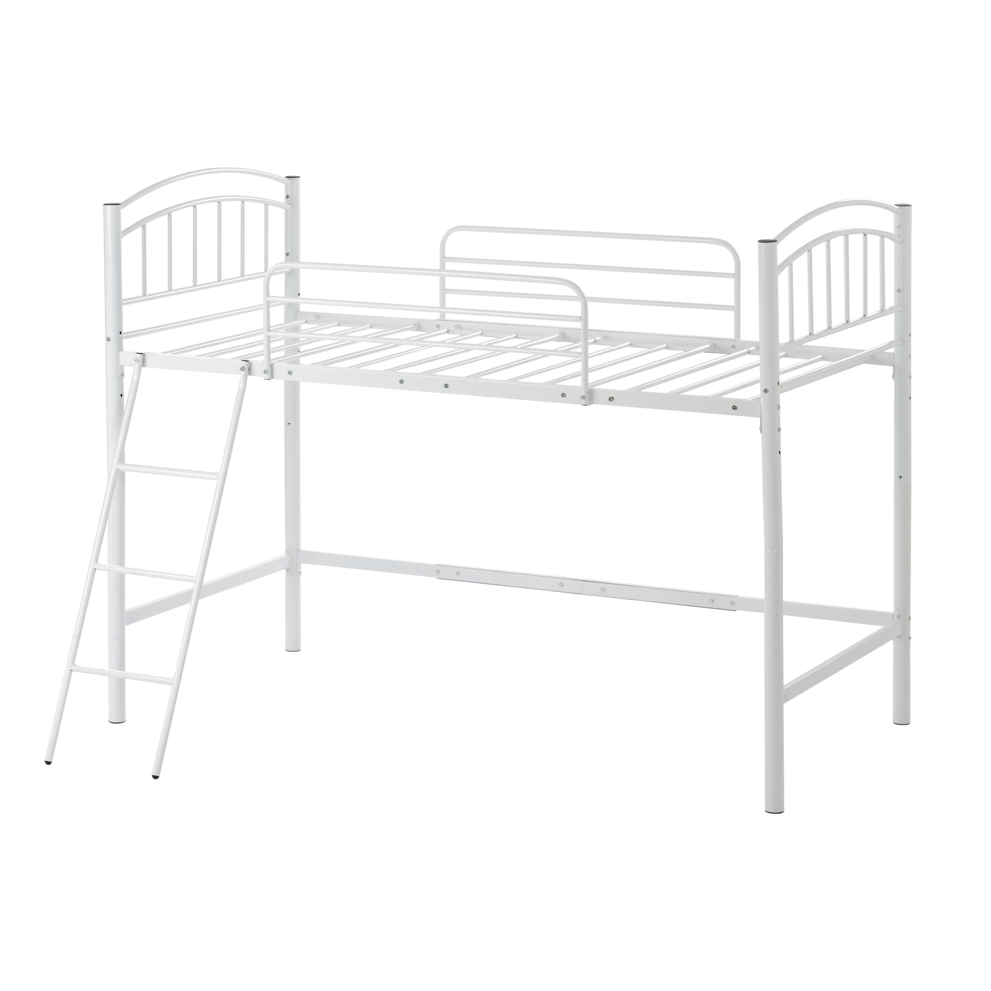 【現地発送.送.料.無.料！】【新品】　 ホワイト ロフトベッド シングル パイプベッド422