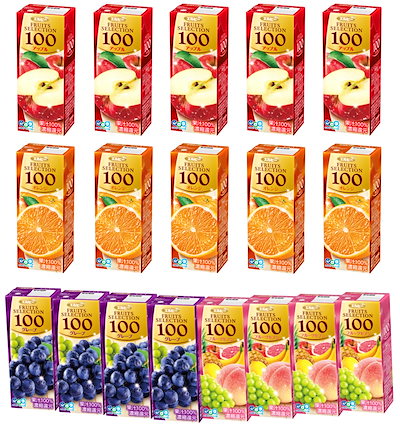 他サイト： 【Amazon.co.jp限定】エルビー フルーツセレクション4種アソート(アップル・オレンジ各5本)(グレープ・フルーツセブン各4本) 18本の商品画像