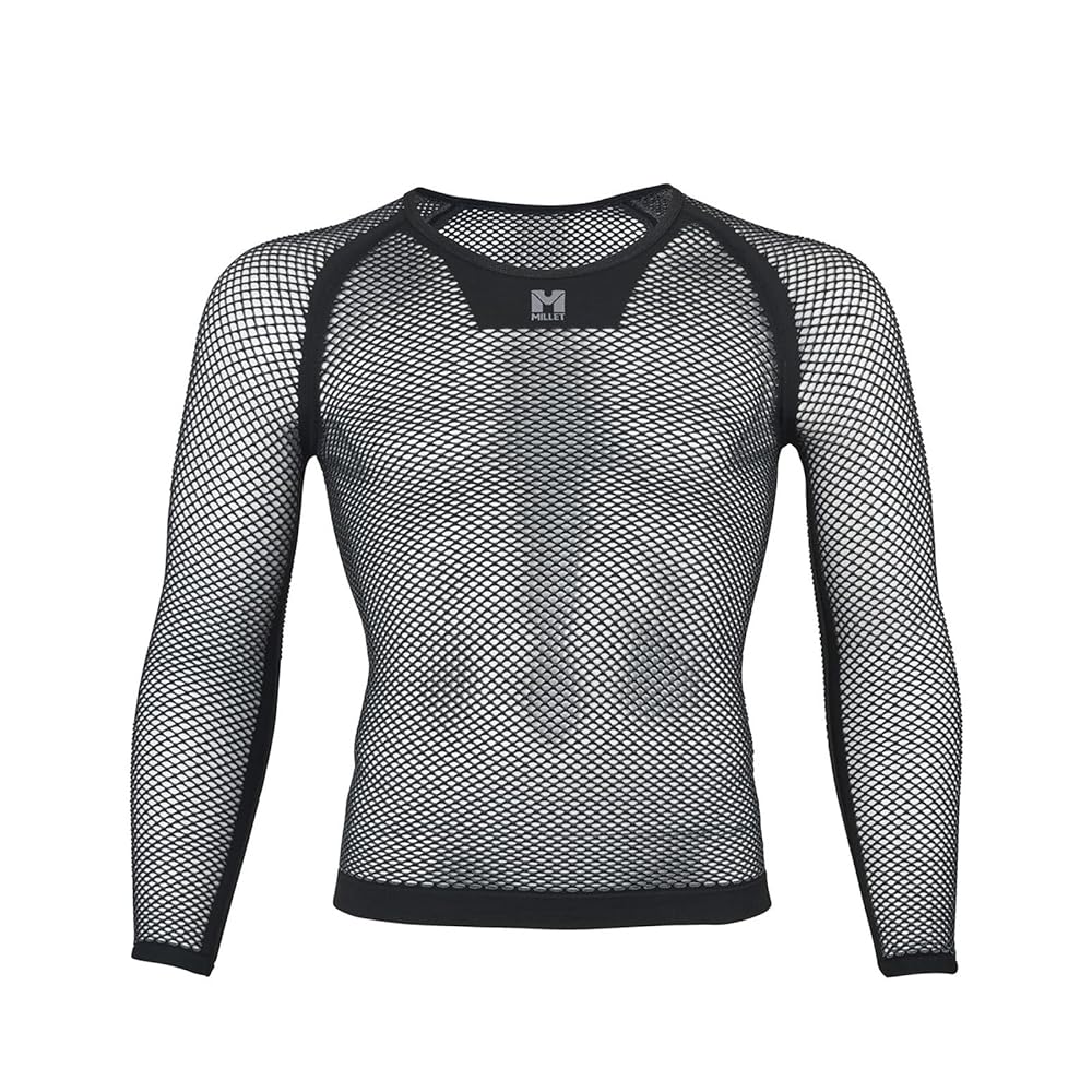 新品[ミレー] 2XL　アンダーウェア ドライナミック メッシュ 3/4 スリーブ クルー MIV01356 メンズ ブラック-ノワール(NEW LOGO) 2XL 5,720円