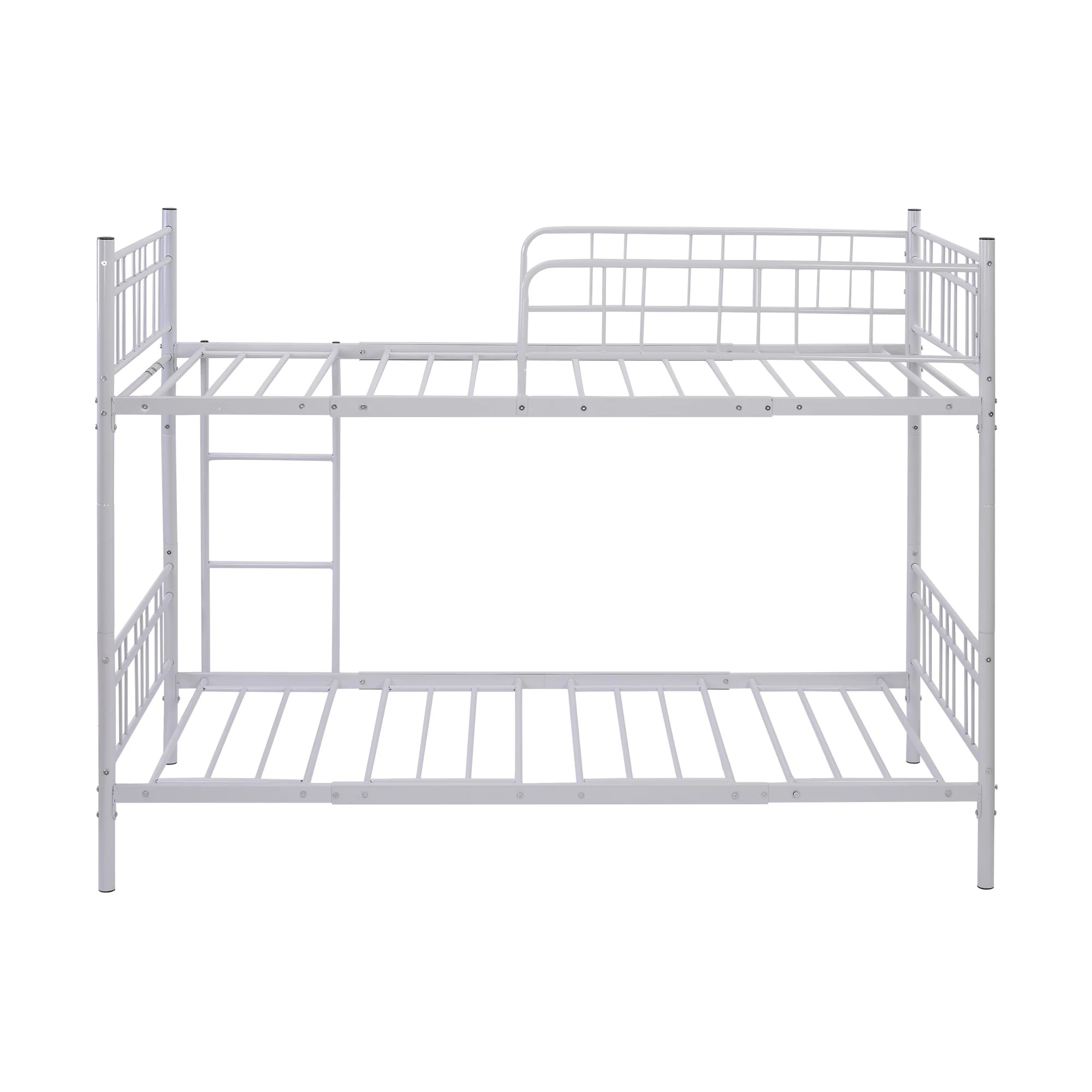 【国内発送&送·料·無·料】【新品】 ホワイト　二段ベッド 子供ベッド 子供部屋二段ベッド 2段ベッド パイプベッド パイプ 金属製-413