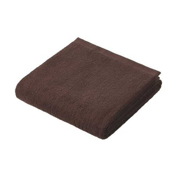 超大判 スレンカラーバスタオル100180cm ブラウン 1セット(5枚)