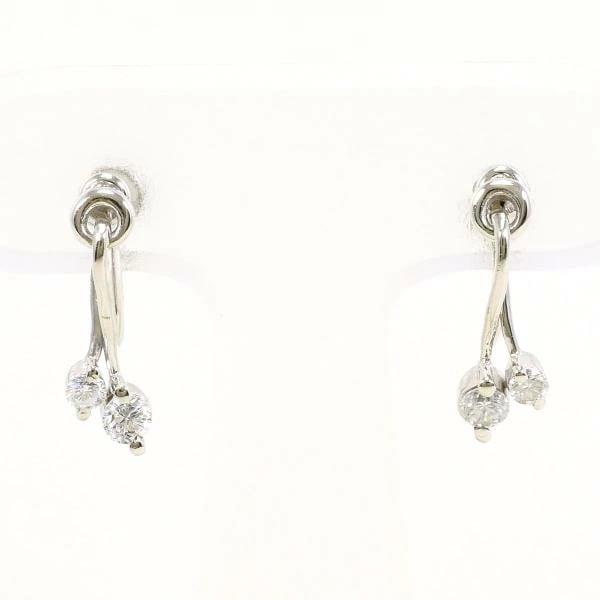 PT900 プラチナ イヤリング ダイヤ 0.30 中古