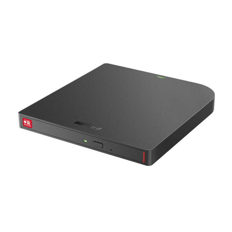 BUFFALO　USB3.2(Gen1) ポータブルBD 再書込み防止 ブラック ブラック　BRXL-PTWOU3-BK