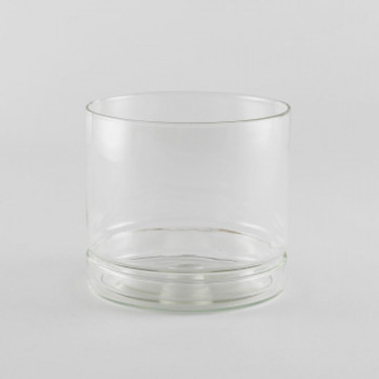 志成販売 リューズガラス プレート付きフラワーポット ストレート(L) 372311