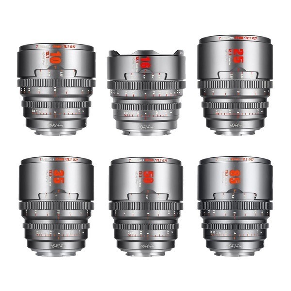 7A-HP6SET-X-T チタングレー HOPE Prime 単焦点レンズ 6本セット (富士フイルムXマウント)