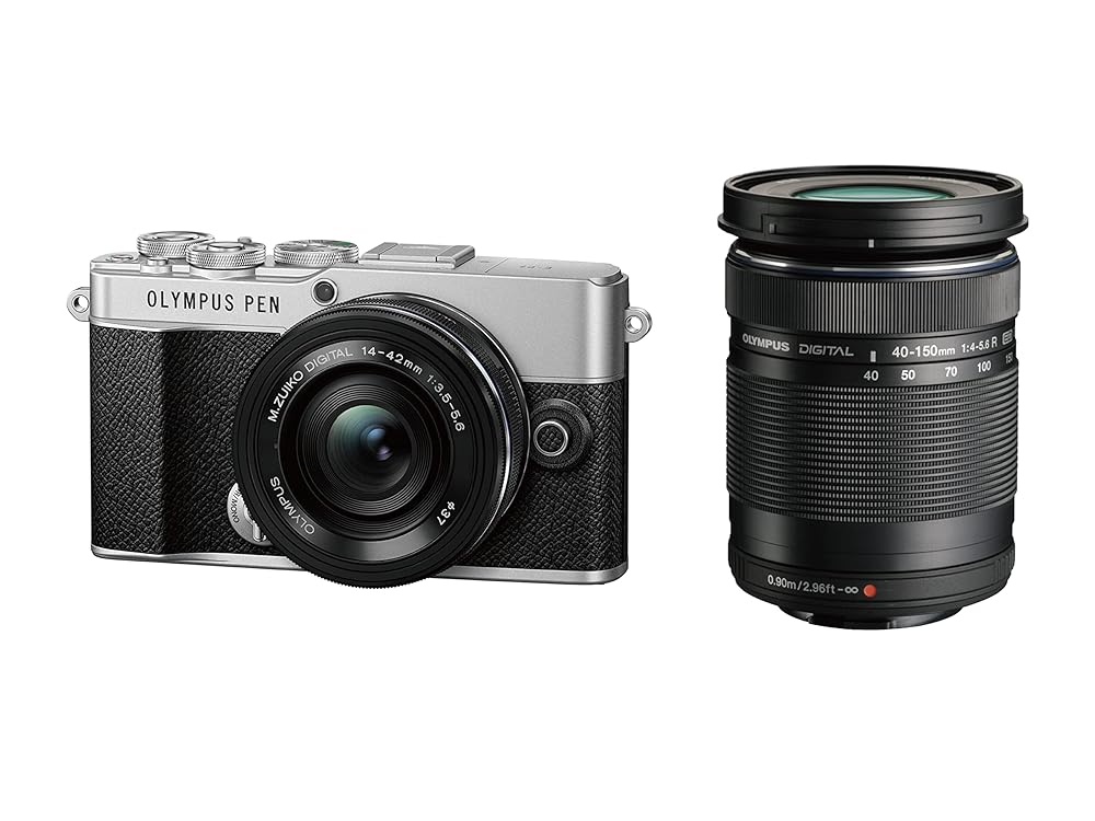 【30日保証/新品/即納】OM SYSTEM PEN E-P7 EZダブルズームキット シルバー