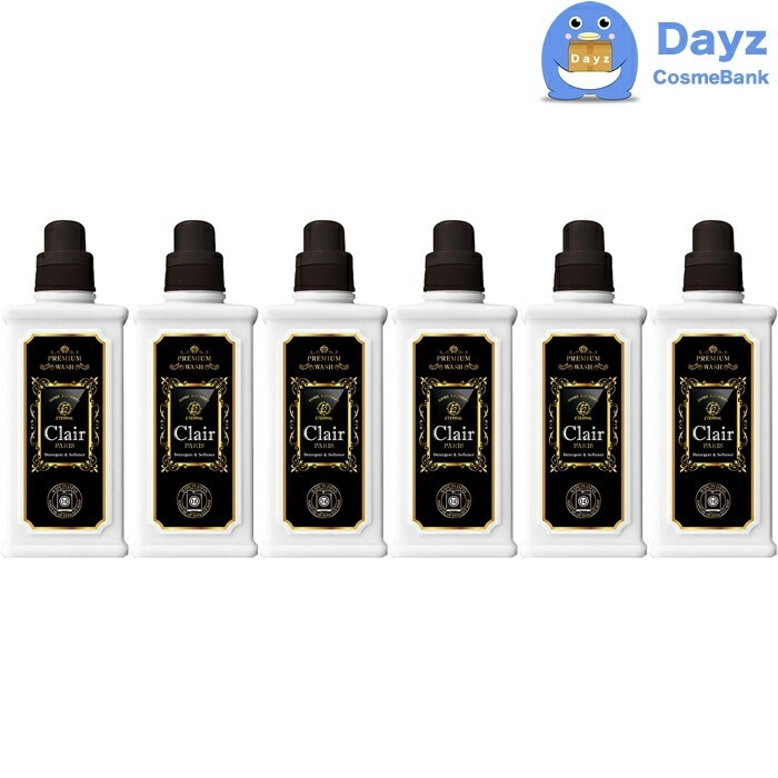 液体洗剤 クレールパリ 1000mL（1L）　6点セット　洗濯用合成洗剤　　消臭 柔軟 オールインワン洗剤　　エレガントソープの香り　nc