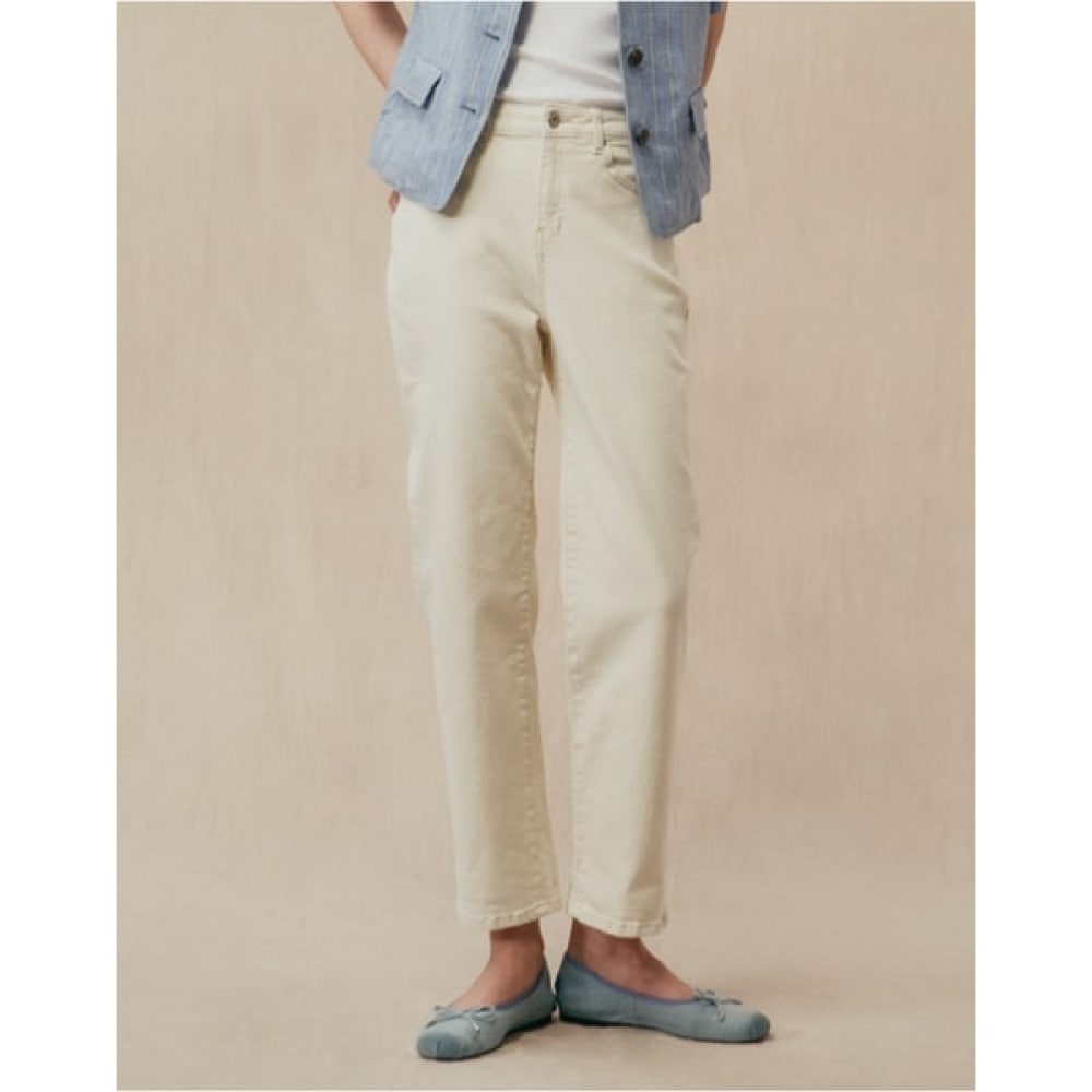 [25SS] [テーパード] エッセンシャルテーパードフィットデニムパンツアイボリーHSPA5AC82IV