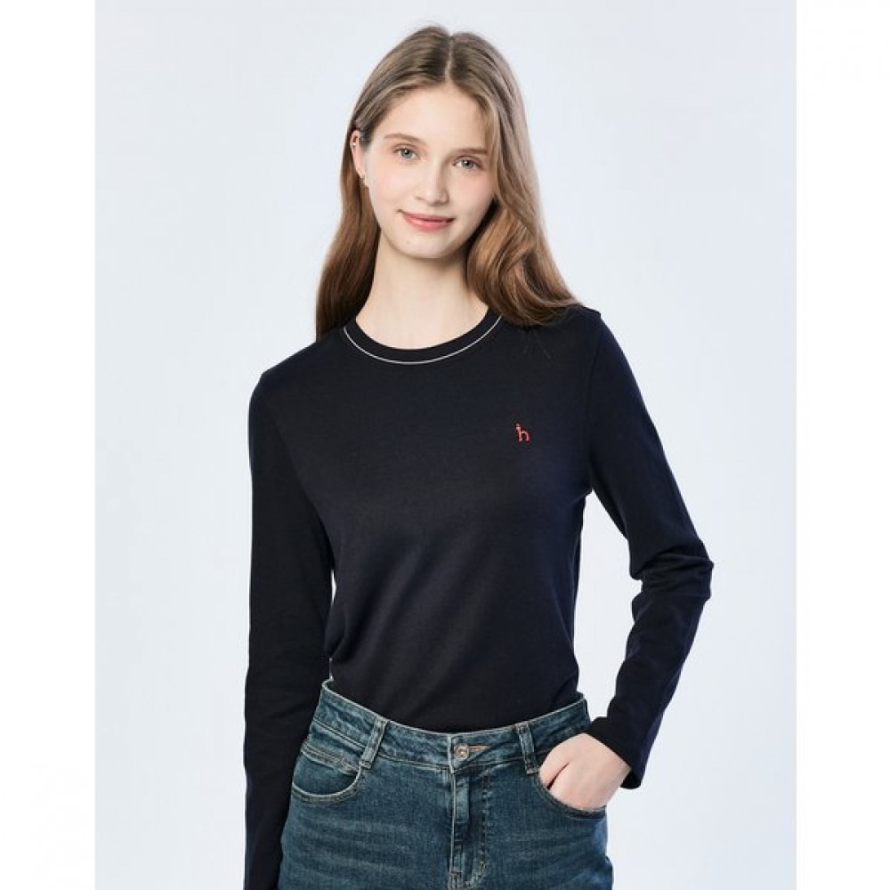 [25SS] エッセンシャルロングスリーブ T シャツネイビー HSTS5AC15N2