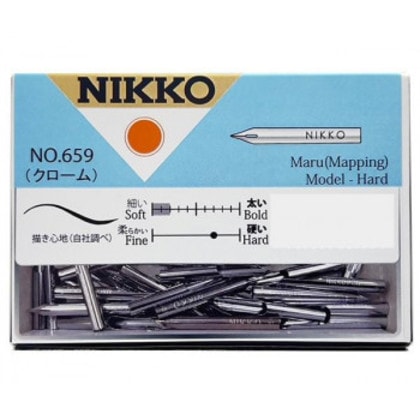 日光 ペン先 N659丸ペン 100本入 N659100