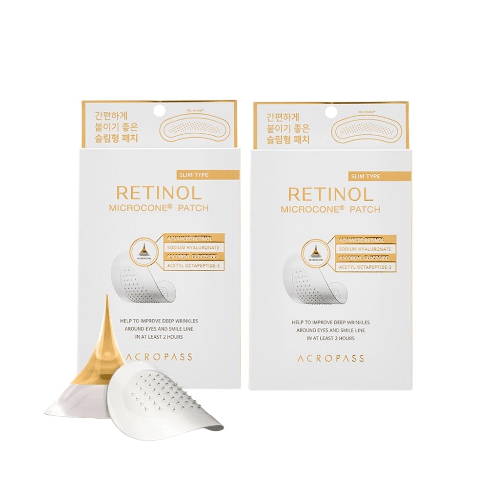 レチノール パッチ スリム型 2箱/アクロパス/目元 ほうれい線 パッチ