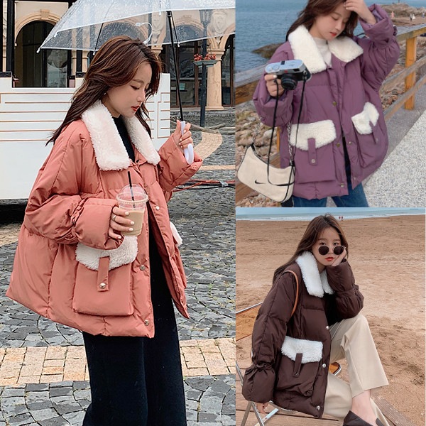注目ブランド アウター もこもこ 韓国 ボアジャケット レディース ボアジャケット レディース ボアアウター レディース 3 冬 アウター レディース 大きいサイズ その他 アウター サイズ L Escutai Com