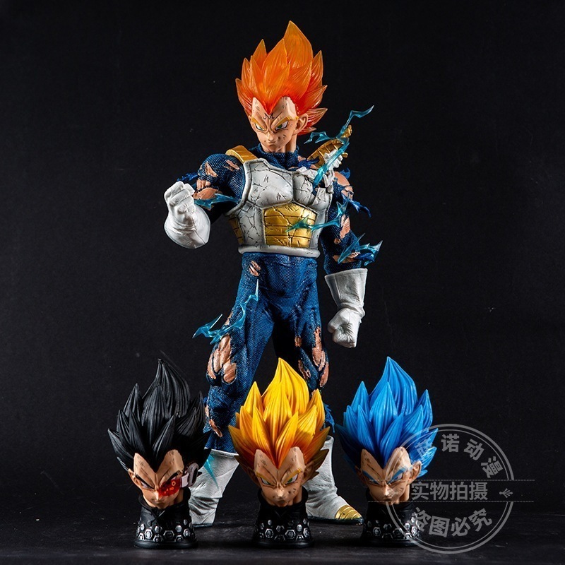 Qoo10] ドラゴンボール 4 頭彫刻超サイヤ人ベジ : おもちゃ・知育
