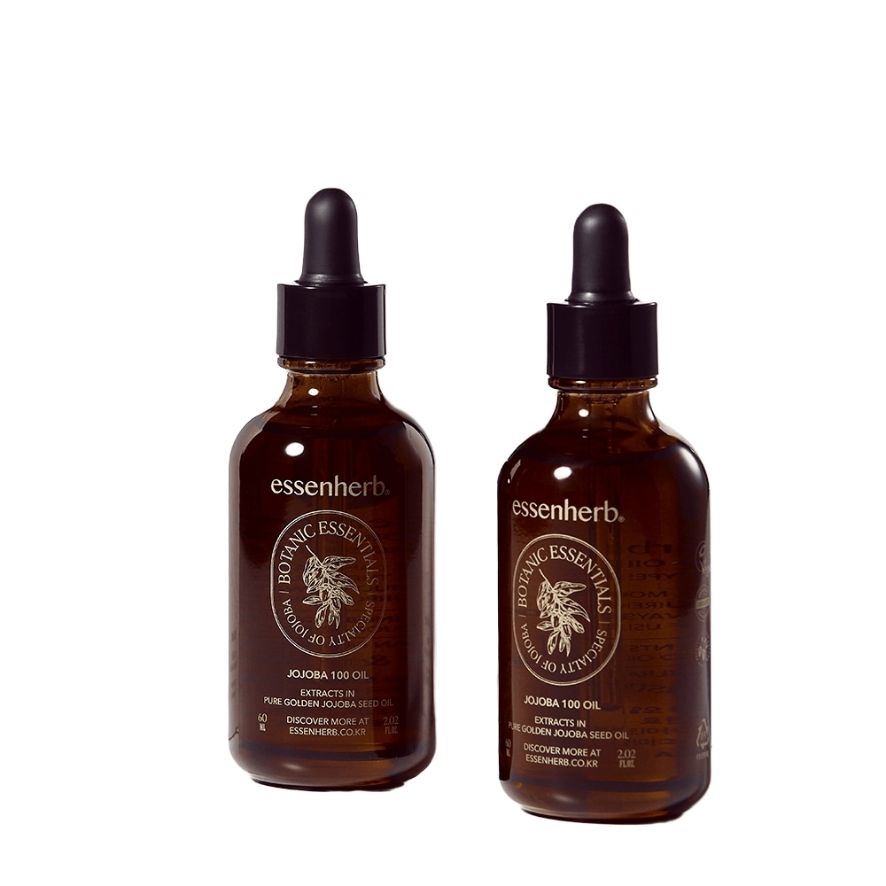 エッセンハーブ ヴィーガン ホホバ 100 オイル 60ml+60ml