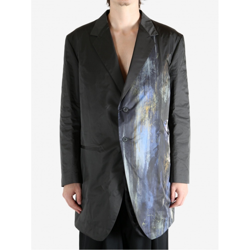 ヨウジヤマモト POUR HOMME ヘイジーペットライナージャケット付き HL-J15-928 BLACK