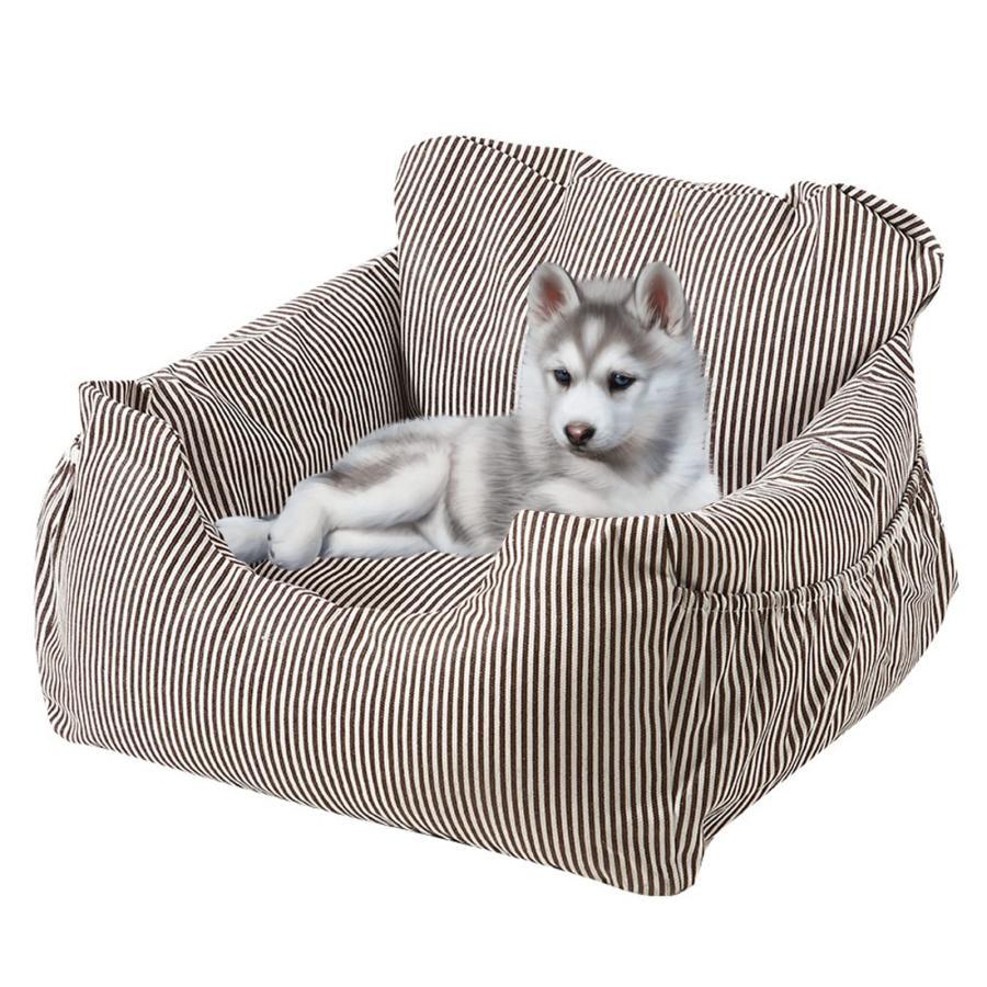 子犬用の犬用カーシート小型から中型の犬と猫用の犬用ブースターシート取り外し可能な犬用カーシートペットブースター用カーシートベッドトラベルキャリ