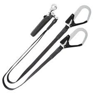 タジマ ハーネス用ランヤードダブル タイプ1 平綱 ランヤード長150 A1FR150－WL1BK