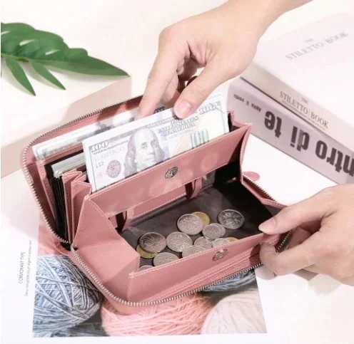 スネークスキンパターン 多機能財布 本革 牛革 レシート すっきり 長財布 レディース 大容量 お中元 ギフト