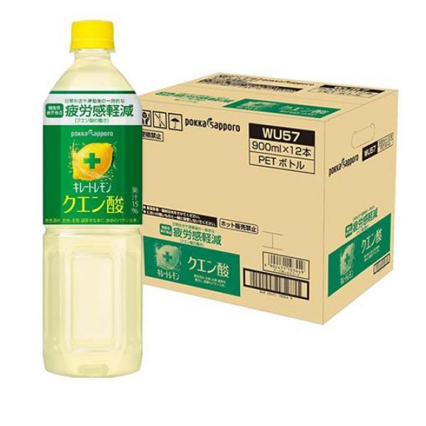 ポッカサッポロ キレートレモンクエン酸 900mL× 12本入 (WU57)