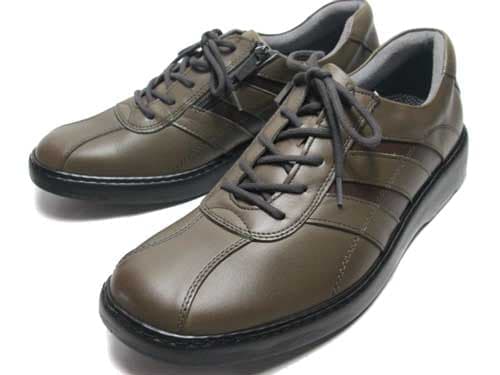 ホントニラクダ　内側ファスナー付き　カジュアルウォーキングシューズ メンズ