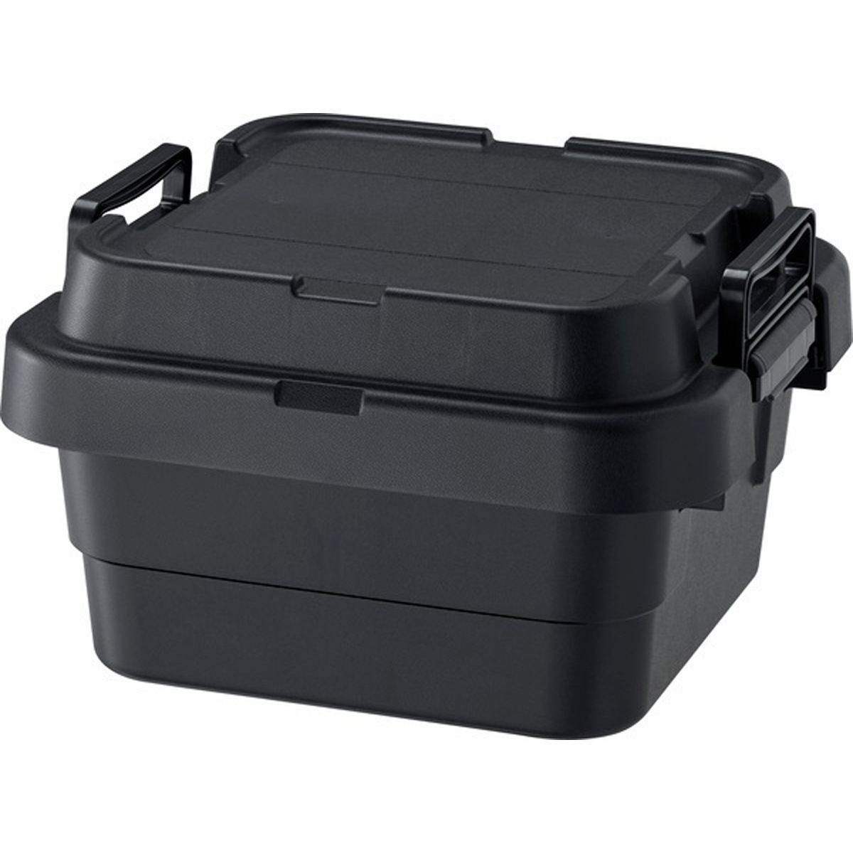 トランクカーゴS蓋 18L LOW TC-30SL トランクカーゴ 日本製 スタッキング 収納 ロータイプ アウトドア キャンプ バーベキュー レジャー カーキ ブラック グレー 座れる 簡易椅子 ベ