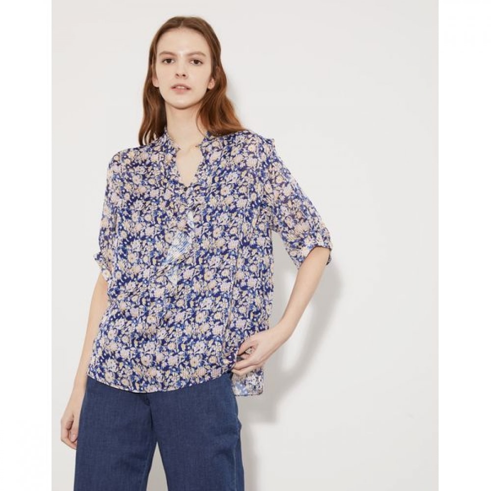 [デイリーリスト] フリルプリントブラウス_MDBNS3M4161