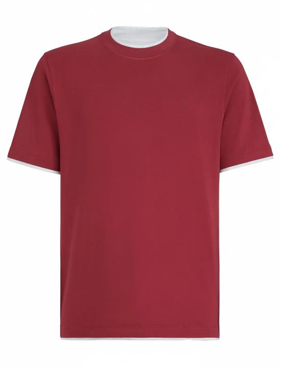 BRUNELLO CUCINELLI Men T-Shirts MR8337427 CMK02 Red