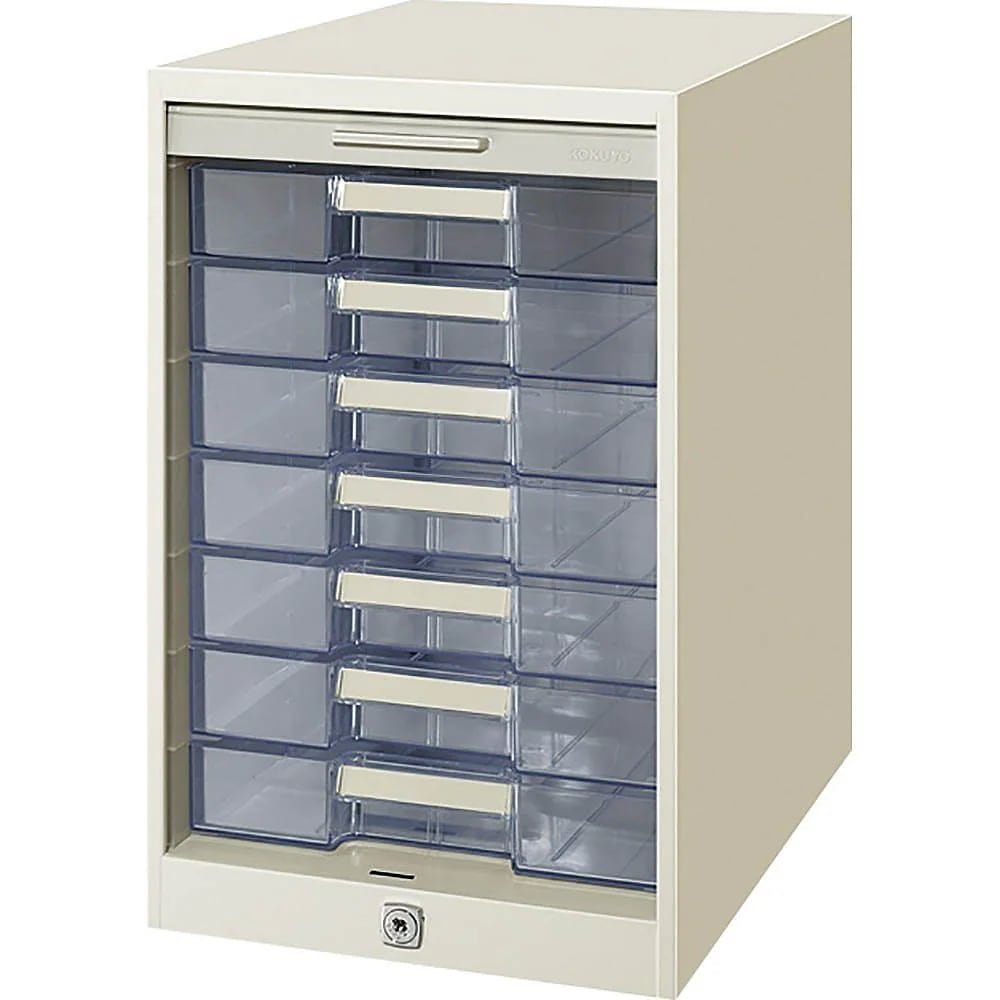 （まとめ買い）シャッターケース 透明プラスチック引き出し 7段 SC-G7M [x3]