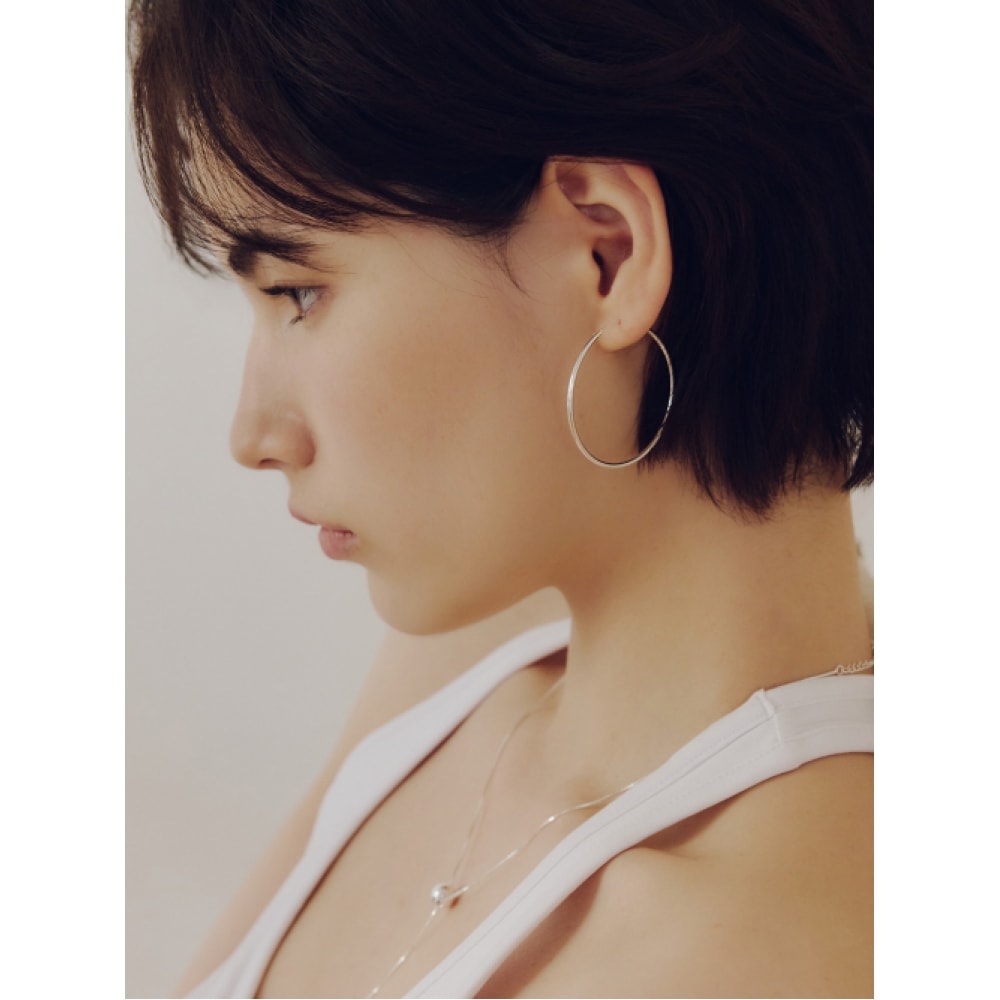 ENUFF (シルバー925) ヌオエッセンシャルピアス_L