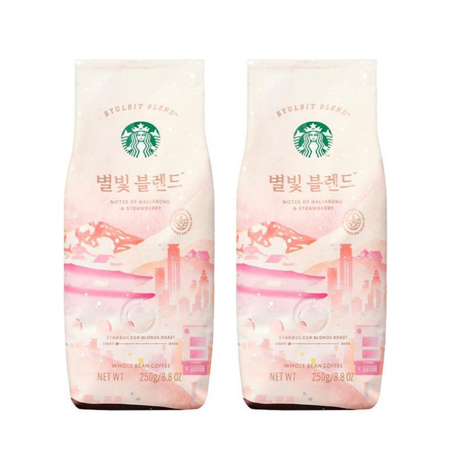 별빛 ピョルビッ ブレンド コーヒー豆 ホルビン 250g x 2袋 計500g 韓国スターバ グッズ