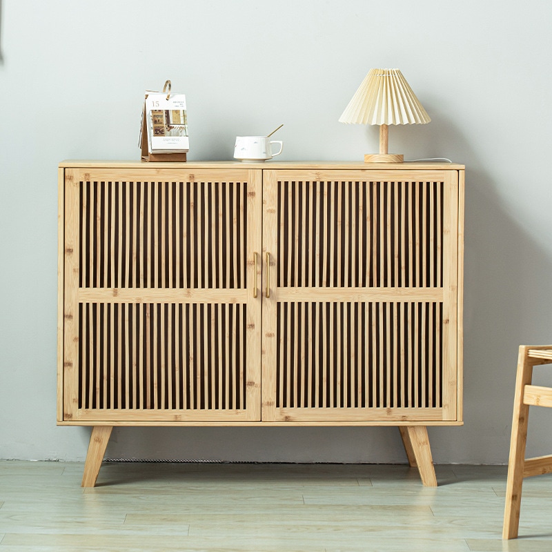 手作りの竹保管キャビネットシンプル中国の家庭学習ティーキャビネット小さなアパートリビングルーム食器棚ダイニングサイドボード