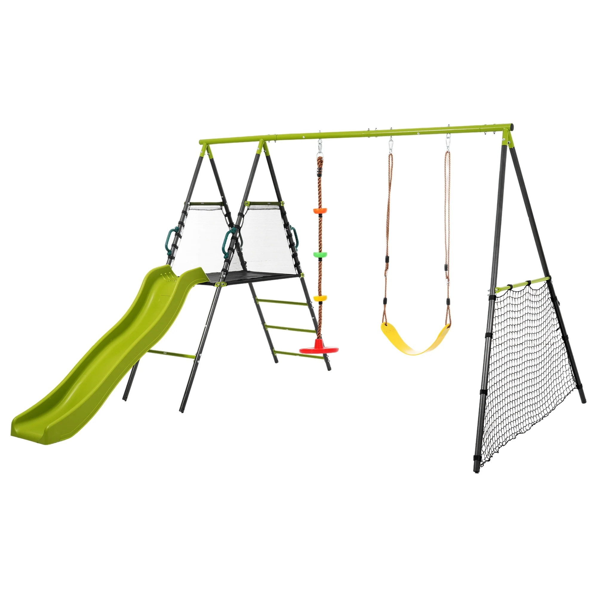 1595大型遊具 屋外遊具 滑り台 ブランコセット 多機能 室外遊び ジャングルジム 遊具 すべり台 家庭用 男の子 女の子 お庭ブランコ 子供用 幼児用 アウトドア 滑り止め 安心 自宅 家 家庭【