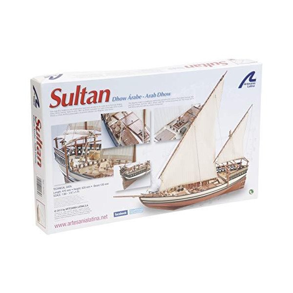 Artesania Latina 22165. Wooden ship model Arab Dhow Sultan 1/85 並行輸入品