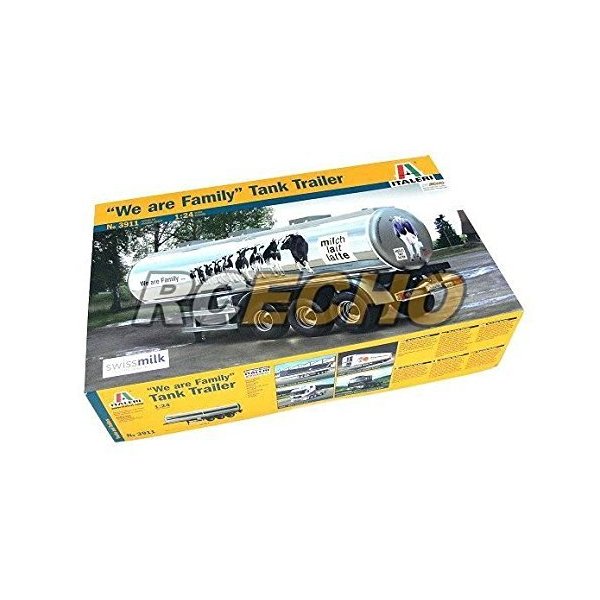 RCECHO® ITALERI Truck & Trailers Model 1/24 We are Family Tank Trailer 3911 T3911 174 Full Ver