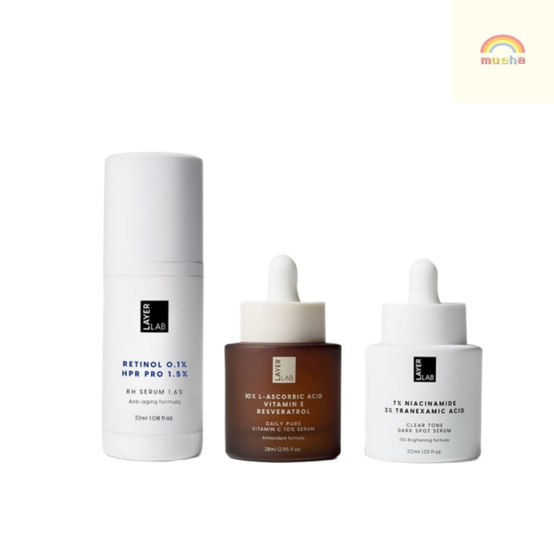 必須スキンケア3点セット/ビタミンC・シミケア・レチノールを1つに/透明感・弾力・トーンアップをこの1セットで！/母の日ギフト/母の日プレゼント/母の日韓国コスメ