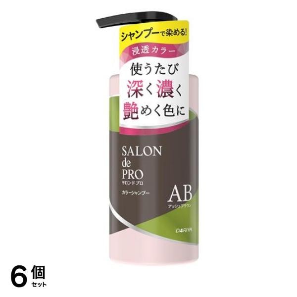 カラーシャンプー AB アッシュブラウン ポンプ 300mL 6個セット